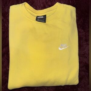 Nike bright yellow pullover